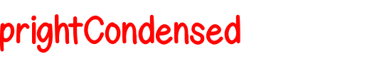 GelPenUprightCondensed_英文字体