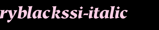 GlossaryBlackSSi-Italic.ttf