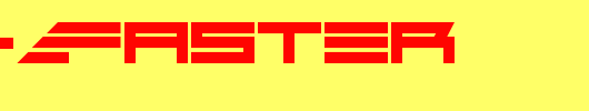 Go-Faster_英文字体