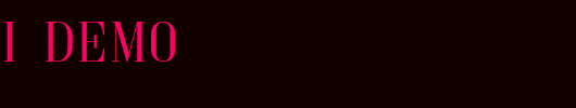 Goldoni_DEMO_英文字体