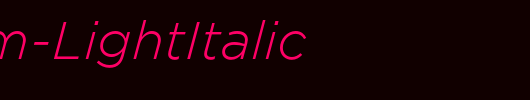 Gotham-LightItalic_英文字体