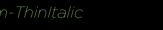 Gotham-ThinItalic_英文字体