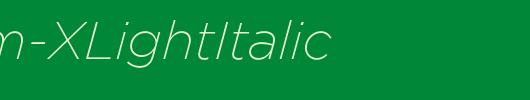 Gotham-XLightItalic_英文字体