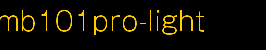 日本外字集字体系列GothicMB101Pro-Light.otf