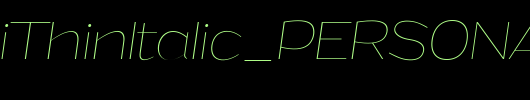 GrandiThinItalic_PERSONAL_USE_英文字体
