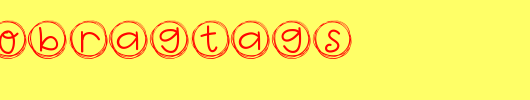 HelloBragTags_英文字体