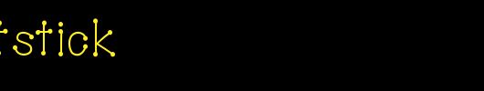 HelloDotStick_英文字体