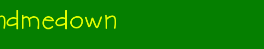HelloHandMeDown_英文字体