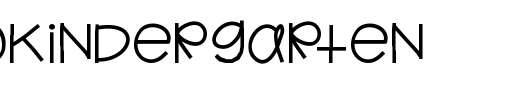 HelloKindergarten_英文字体