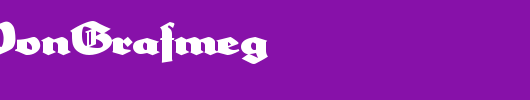 HerzogVonGrafmeg_英文字体