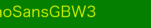 HiraginoSansGBW3_其他字体