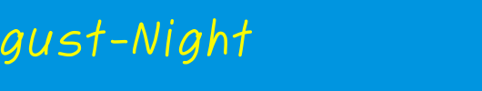Hot-August-Night_英文字体