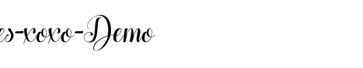 Hugs-Kisses-xoxo-Demo_英文字体