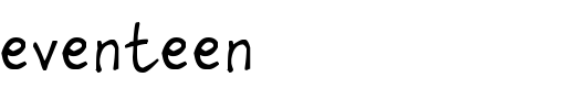 I-am-Seventeen.ttf