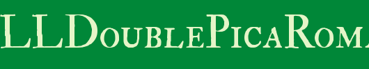 IMFELLDoublePicaRomanSC_英文字体