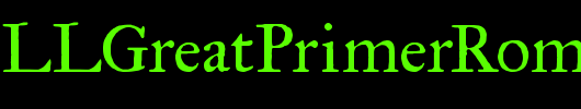 IMFELLGreatPrimerRoman_英文字体