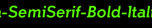 Indulta-SemiSerif-Bold-Italic-FFP_英文字体