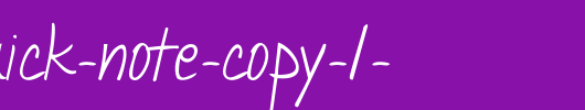 Janda-Quick-Note-copy-1-.ttf