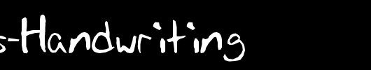 Jasons-Handwriting_英文字体