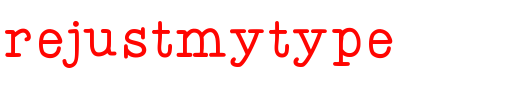 KBYoureJustMyType.ttf