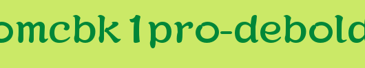 日本外字集字体系列KaishoMCBK1Pro-DeBold.otf