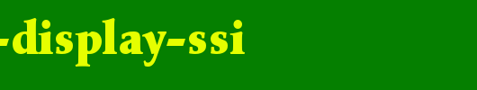 Katzen-Display-SSi.ttf