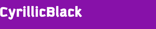 KautivaCyrillicBlack_英文字体
