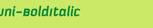 KautivaUni-BoldItalic_英文字体