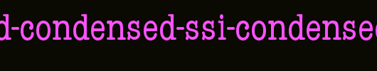 Keyboard-Condensed-SSi-Condensed.ttf
