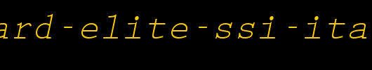 Keyboard-Elite-SSi-Italic.ttf