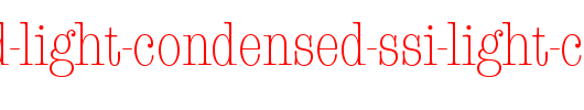 Keyboard-Light-Condensed-SSi-Light-Condensed.ttf