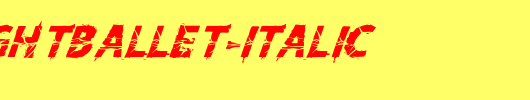 KnifeFightBallet-Italic.otf
