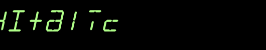 LCD14Italic_英文字体