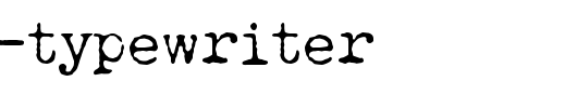 LUCKY-TYPEWRITER.ttf