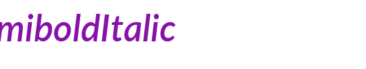 Lato-SemiboldItalic_英文字体