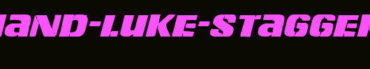 Left-Hand-Luke-Staggered-Italic.ttf