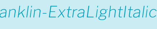 LibreFranklin-ExtraLightItalic_英文字体