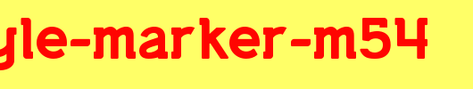 Lifestyle-Marker-M54.ttf