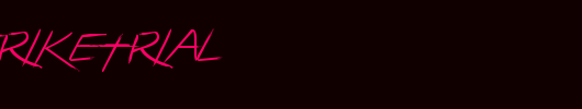 LightstrikeTrial_英文字体