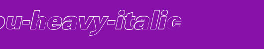 LinearOu-Heavy-Italic.ttf