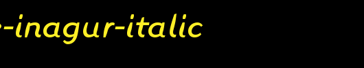 Linotype-Inagur-Italic.ttf