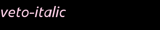 LinotypeVeto-Italic.ttf