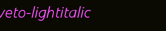 LinotypeVeto-LightItalic.ttf