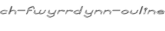 Llynfyrch-Fwyrrdynn-Ouline.ttf
