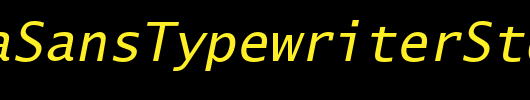 LucidaSansTypewriterStd-Obl_英文字体