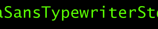 LucidaSansTypewriterStd_英文字体