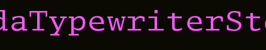 LucidaTypewriterStd_英文字体