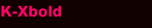 MHeiHK-Xbold_其他字体