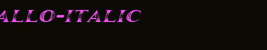 Maranallo-Italic_英文字体