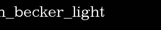 Mariam_Becker_Light.ttf